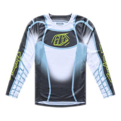 Maillot cross enfant Troy Lee Designs GP Pro Framework carbon/gris