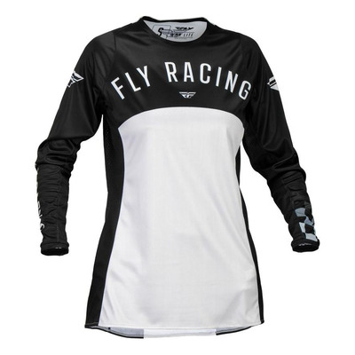 Maillot cross femme Fly Racing Lite noir/gris clair