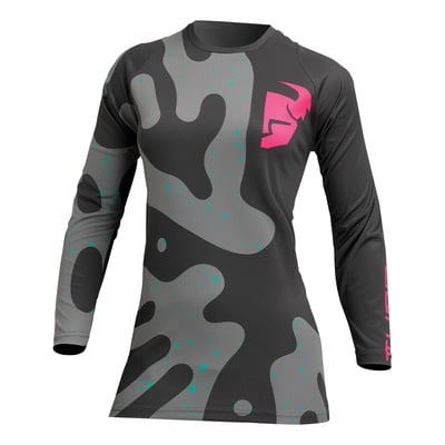 Maillot cross femme Thor Women's Sector Disguise gris/rose