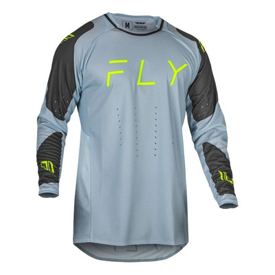 Maillot cross Fly Racing Evo ice grey/charcoal/vert fluo