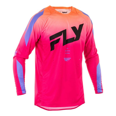 Maillot cross Fly Racing Evolution DST rose/lavande/noir