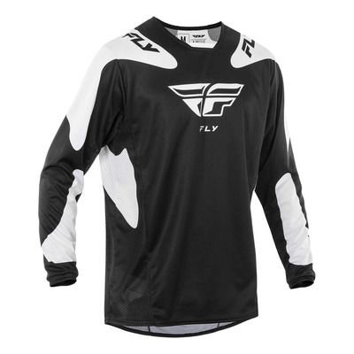 Maillot cross Fly Racing Kinetic Sym noir/blanc