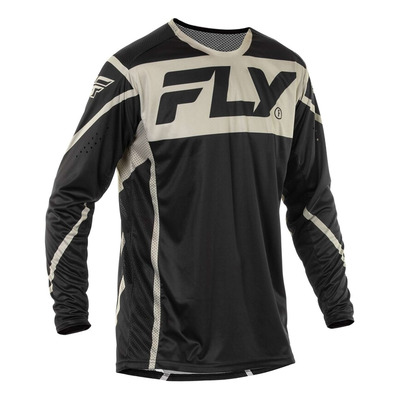 Maillot cross Fly Racing Lite noir/gris
