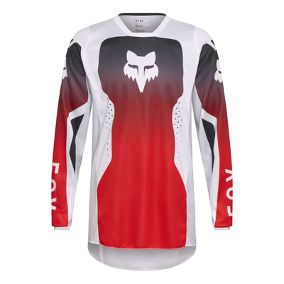 Maillot cross Fox Racing 180 Shield Ext Sizes red fluo