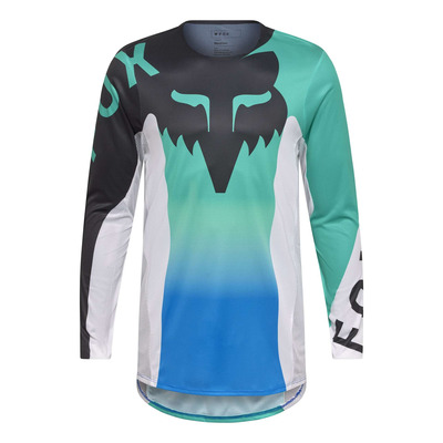 Maillot cross Fox Racing Flexair Spire aqua