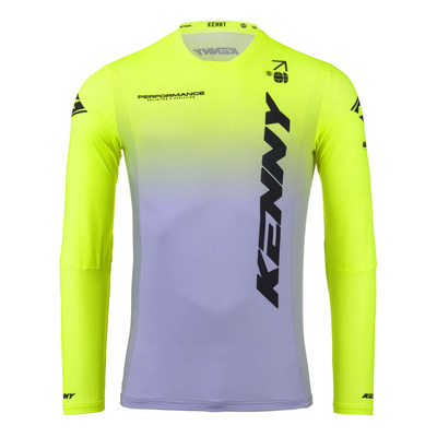 Maillot cross Kenny Performance Gradient grey/neon yellow