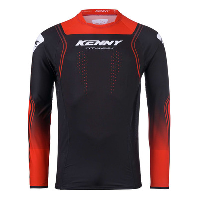 Maillot cross Kenny Titanium red