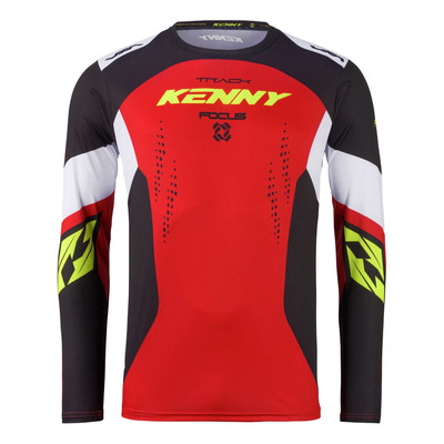 Maillot cross Kenny Track Focus red neon