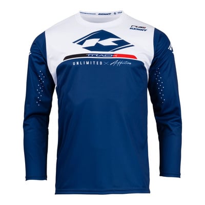 Maillot cross Kenny Track Raw navy/blanc/rouge