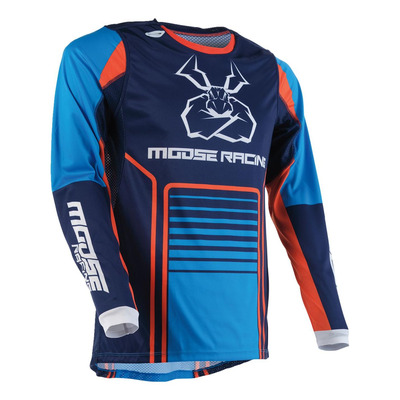 Maillot cross Moose Racing Agroid blue/orange