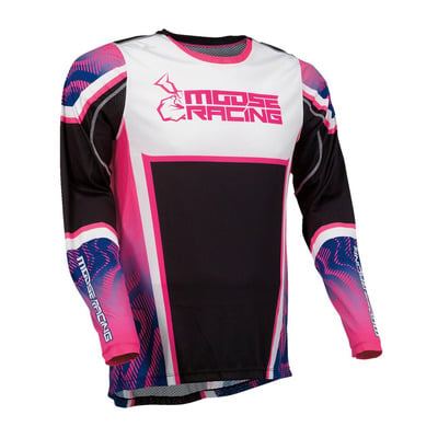 Maillot cross Moose Racing Agroid pink/purple