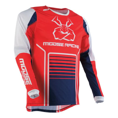 Maillot cross Moose Racing Agroid red/white/blue