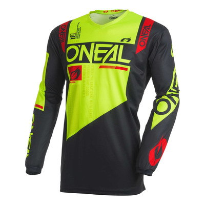Maillot cross O’Neal Element Factor black/neon yellow