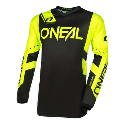 Maillot cross O’Neal Element Racewear V.24 noir/jaune fluo