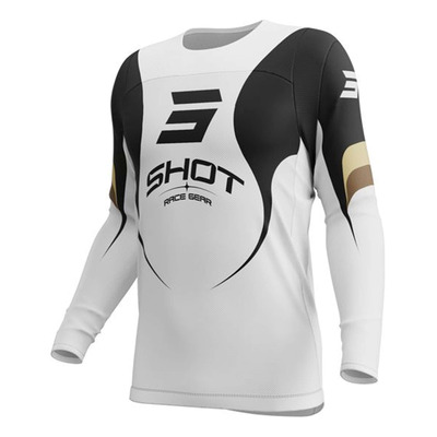 Maillot cross Shot Contact Manta white