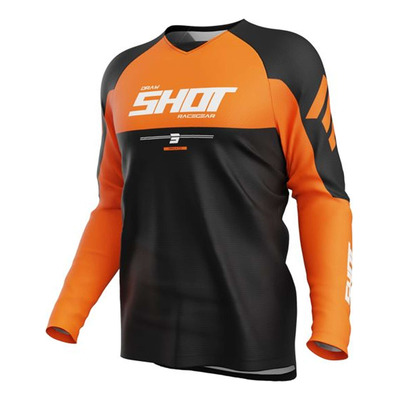 Maillot cross Shot Drax Private orange
