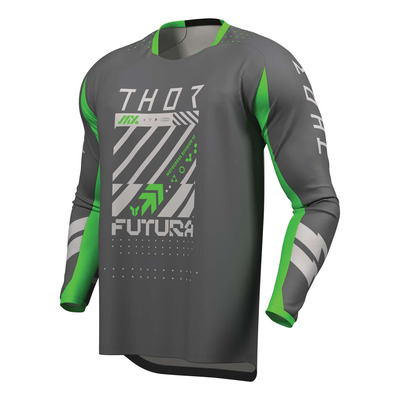 Maillot cross Thor Launchmode Futura charcoal/green