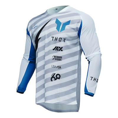 Maillot cross Thor Launchmode Raid white/gray