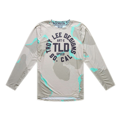 Maillot cross Troy Lee Designs GP Pro Air Camo aqua/desert