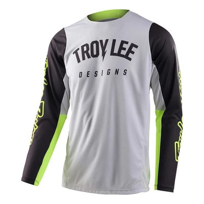 Maillot cross Troy Lee Designs GP Pro Boltz fog/yellow fluo
