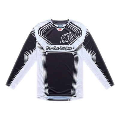 Maillot cross Troy Lee Designs GP Pro Streamline noir/blanc