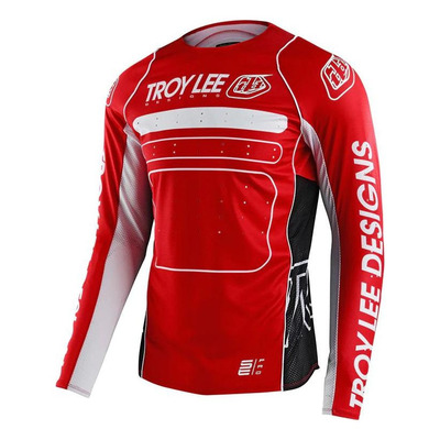 Maillot cross Troy Lee Designs SE Pro Drop In red