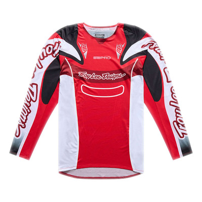 Maillot cross Troy Lee Designs SE Pro Salvo rouge/blanc