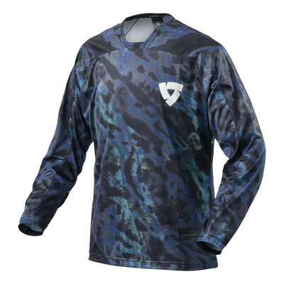 Maillot enduro Rev’It Emulsion blue/black