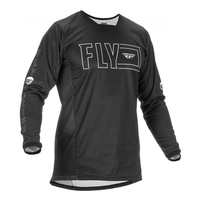 Maillot Fly Racing Kinetic Fuel noir/blanc