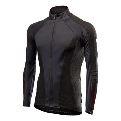 Maillot manches longues Sixs Wind Jersey WT noire/rouge