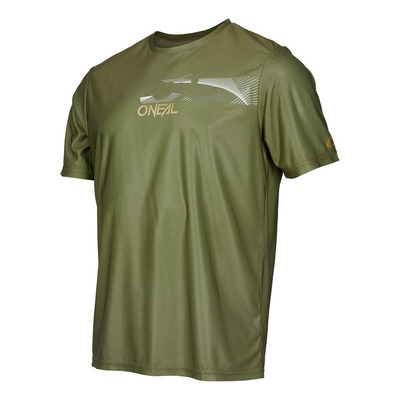 Maillot manches courtes O'neal Slickrock vert/blanc