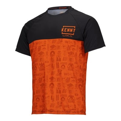 Maillot vélo VTT manches courtes Kenny Charger homme orange