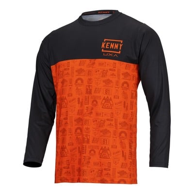 Maillot vélo VTT manches longues Kenny Charger homme orange