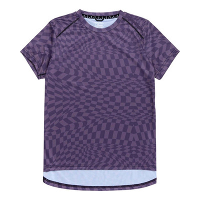 Maillot VTT Femme Troy Lee Designs Lilium Twisted Checkers deep purple