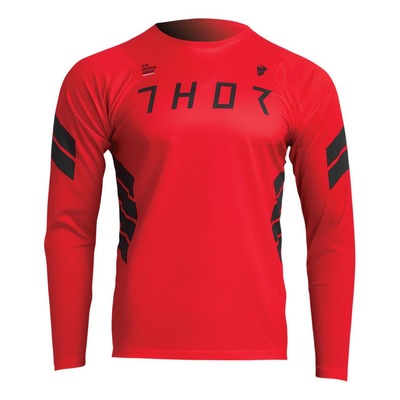 Maillot VTT Manches longues Thor Assist Sting rouge