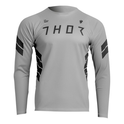 Maillot VTT Manches longues Thor Assist Sting gris