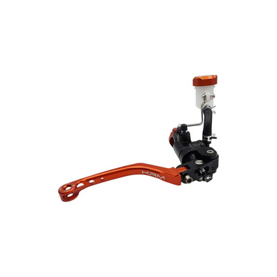 Maitre cylindre de frein radial KRM avec levier repliable noir/orange