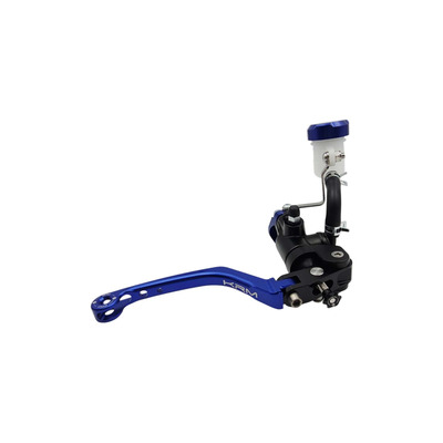 Maitre cylindre de frein radial KRM avec levier repliable noir/bleu foncé