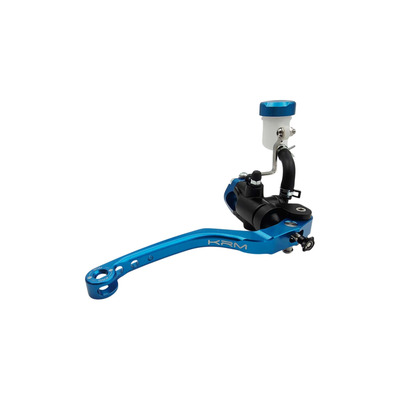 Maitre cylindre de frein radial KRM avec levier monobloc noir/bleu