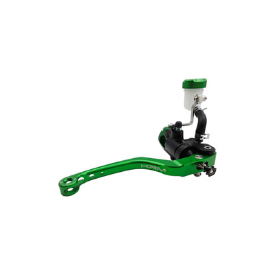 Maitre cylindre de frein radial KRM avec levier monobloc noir/vert