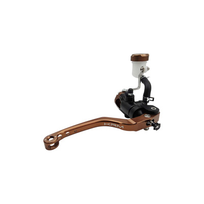Maitre cylindre de frein radial KRM avec levier monobloc noir/bronze