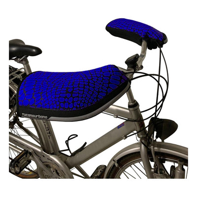 Manchons de guidon vélo Tucano Urbano City armadillo noir/bleu