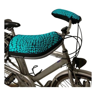 Manchons de guidon vélo Tucano Urbano City armadillo noir/turquoise