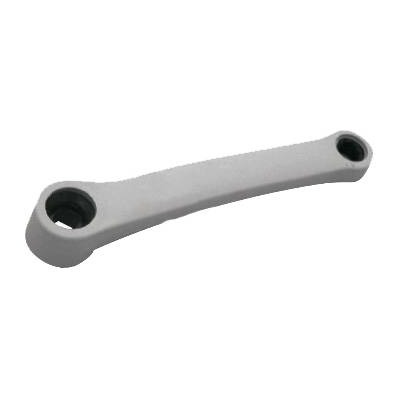 Manivelle gauche en acier gris (170 mm)