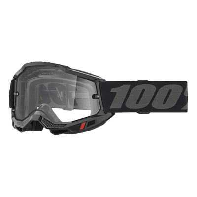 Masque cross 100 % Accuri 2 Enduro Moto noir – écran clair