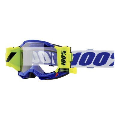 Masque cross 100 % Accuri 2 Forecast bleu – écran clair