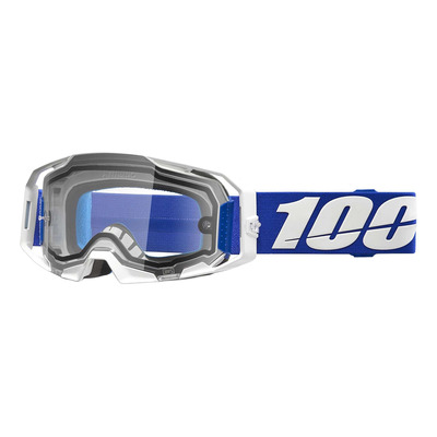 Masque cross 100 % Armatic Enduro bleu – Clear
