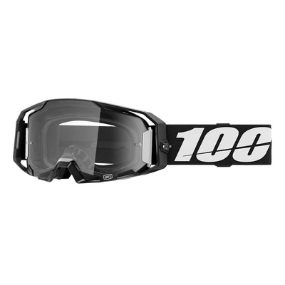 Masque cross 100 % Armatic noir – Clear