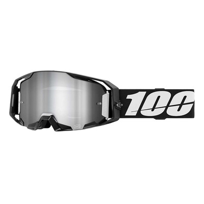 Masque cross 100 % Armatic noir – Iridium silver