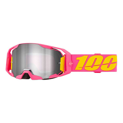 Masque cross 100 % Armatic Snalpak – Iridium silver